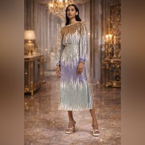 River Island COCO sequins dress NWT size 14